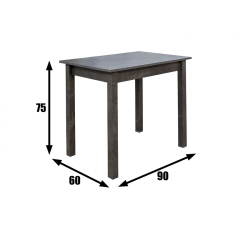 Стол обеденный прямая нога